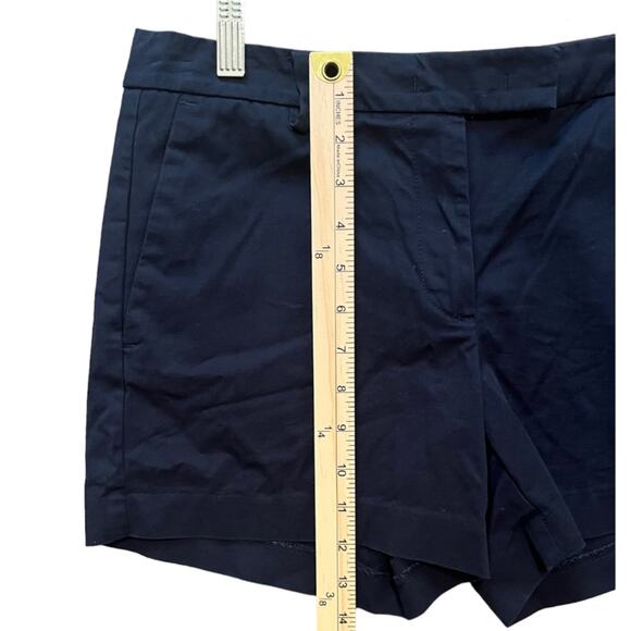 Ann Taylor Womens Shorts Size 6 Navy Devin Fit City Short Flat Front - Picture 4 of 7